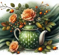 Пазл Зеленый чайник