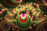 Пазл Зеленый фрактал