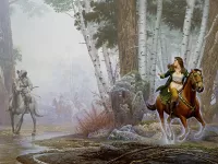 Пазл Зелёный всадник