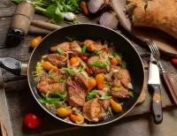 Пазл Жареное мясо