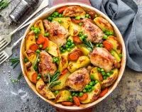 Пазл Жаркое с курицей 