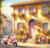 Пазл Желтый дом