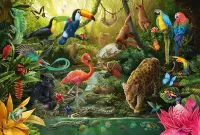 Пазл Жители джунглей