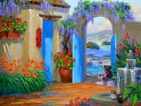 Пазл Живописный дворик