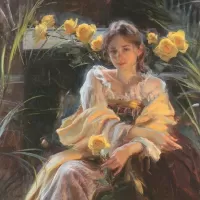 Пазл Жёлтая роза