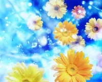 Пазл Жёлтые герберы