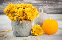 Пазл Жёлтый и серый