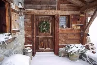 Пазл Зима в деревне