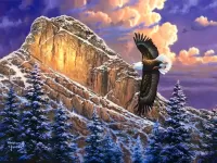 Пазл Зима в горах