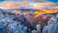 Пазл Зима в каньоне