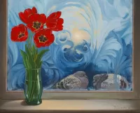 Пазл Зимнее окно