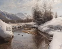 Пазл Зимнее солнце