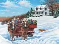 Пазл Зимние забавы