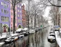 Пазл Зимний Амстердам