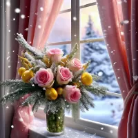 Пазл Зимний букет