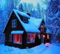 Пазл Зимний лес