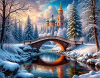 Пазл Зимний пейзаж