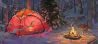 Пазл Зимний туризм