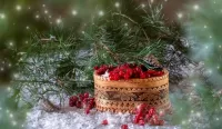 Пазл Зимняя калина