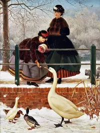 Пазл Зимняя прогулка