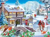 Пазл Зимняя прогулка