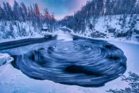 Пазл Зимняя река