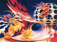 Пазл Золотые рыбки