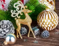 Пазл Золотистый олень