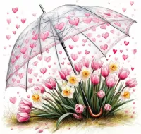 Пазл Зонтик