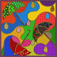 Пазл Зонтики 